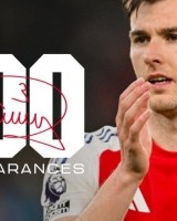 蒂尔尼达成阿森纳生涯英超百场里程碑，为球队贡献3球8助攻